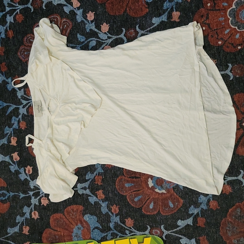 Ruffle Top Cold Shoulder Tank